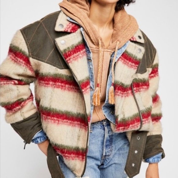 Free People Jackets & Blazers - Free People Montana Wool Blend Jacket / Coat Small